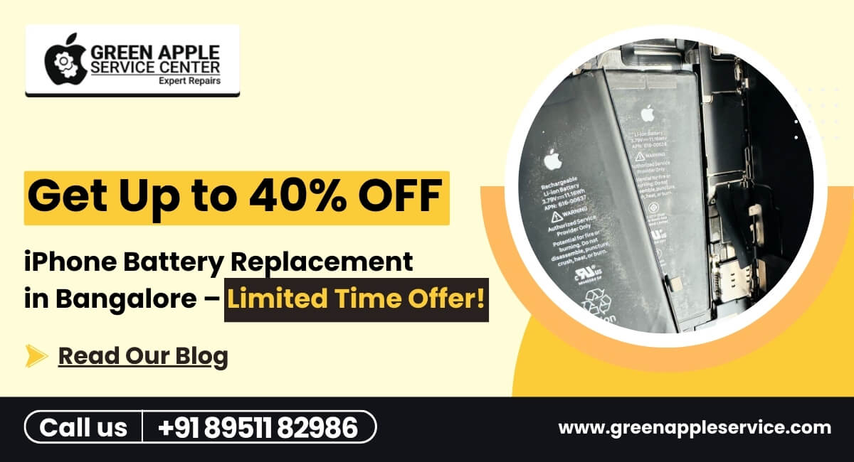 iPhone Battery Replacement in Bangalore | Up to 40% OFF