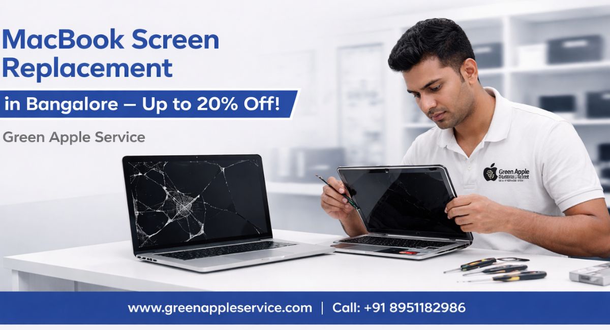 MacBook Screen Replacement in Bangalore – Up to 20% Off!