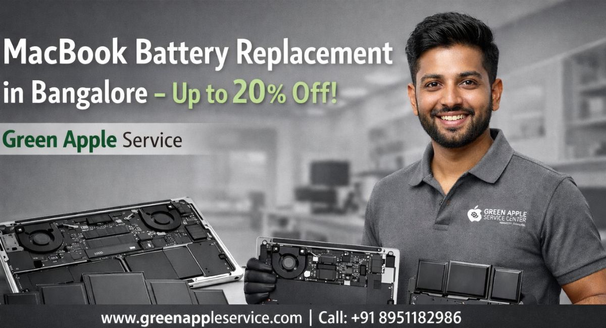 MacBook Battery Replacement in Bangalore – Up to 20% Off!